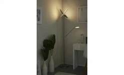 Meisterleuchten LED-Deckenfluter, 3-flammig, Nickel-matt/ chrom | ohne Drahtgeflecht -Innenleuchten Verkaufsladen 11686441 11 202202041236