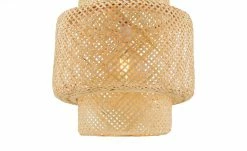 HOME STORY Pendelleuchte, 1-flammig, Bambus-Schirm ´groß´ -Innenleuchten Verkaufsladen 11686460 1 202201241234