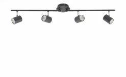 Paul Neuhaus Deckenstrahler, 4-flammig, schwarz -Innenleuchten Verkaufsladen 11686465 2 202104161235