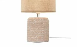 KHG Keramik-Tischleuchte, 1-flammig, Seil natur/blau -Innenleuchten Verkaufsladen 11686479 4 202203251234