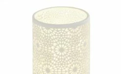 for friends Keramik-Tischleuchte, 1-flammig, weiß `Blumen´ | Blumen gestanzt -Innenleuchten Verkaufsladen 11686488 1 202205041236