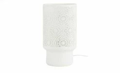 for friends Keramik-Tischleuchte, 1-flammig, weiß `Blumen´ | Blumen gestanzt -Innenleuchten Verkaufsladen 11686488 4 202205041236