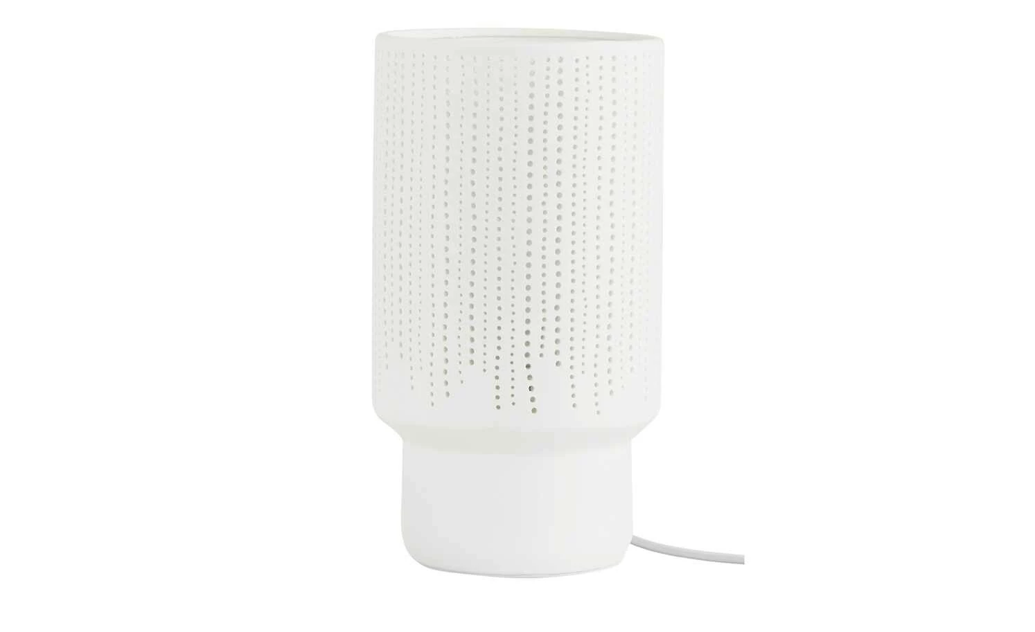 for friends Keramik-Tischleuchte, 1-flammig, weiß `Streifen´ | Streifen gestanzt 7 for friends Keramik-Tischleuchte, 1-flammig, weiß `Streifen´ | Streifen gestanzt – Bild 5