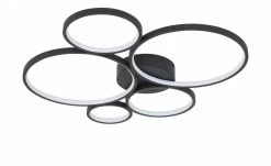 Trio LED-Deckenleuchte, Kreise, schwarz 10 Trio LED-Deckenleuchte, Kreise, schwarz -Innenleuchten Verkaufsladen 11686500 2 202103182233