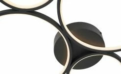 Trio LED-Deckenleuchte, Kreise, schwarz 12 Trio LED-Deckenleuchte, Kreise, schwarz -Innenleuchten Verkaufsladen 11686500 3 202103182233