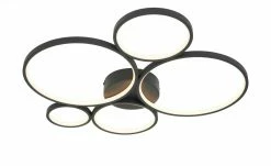 Trio LED-Deckenleuchte, Kreise, schwarz 13 Trio LED-Deckenleuchte, Kreise, schwarz -Innenleuchten Verkaufsladen 11686500 4 202103182233