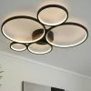 Trio LED-Deckenleuchte, Kreise, schwarz -Innenleuchten Verkaufsladen 11686500 6 202103301234