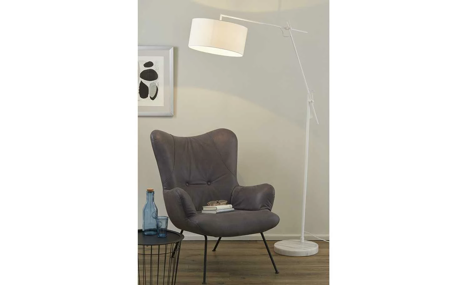 Trio Bogenleuchte, 1-flammig, weiß 3 Trio Bogenleuchte, 1-flammig, weiß