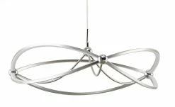 Trio LED-Pendelleuchte Nickel-matt geschwungen | silberfarben, Weiß 9 Trio LED-Pendelleuchte Nickel-matt geschwungen | silberfarben, Weiß -Innenleuchten Verkaufsladen 11686505 1 202104212234