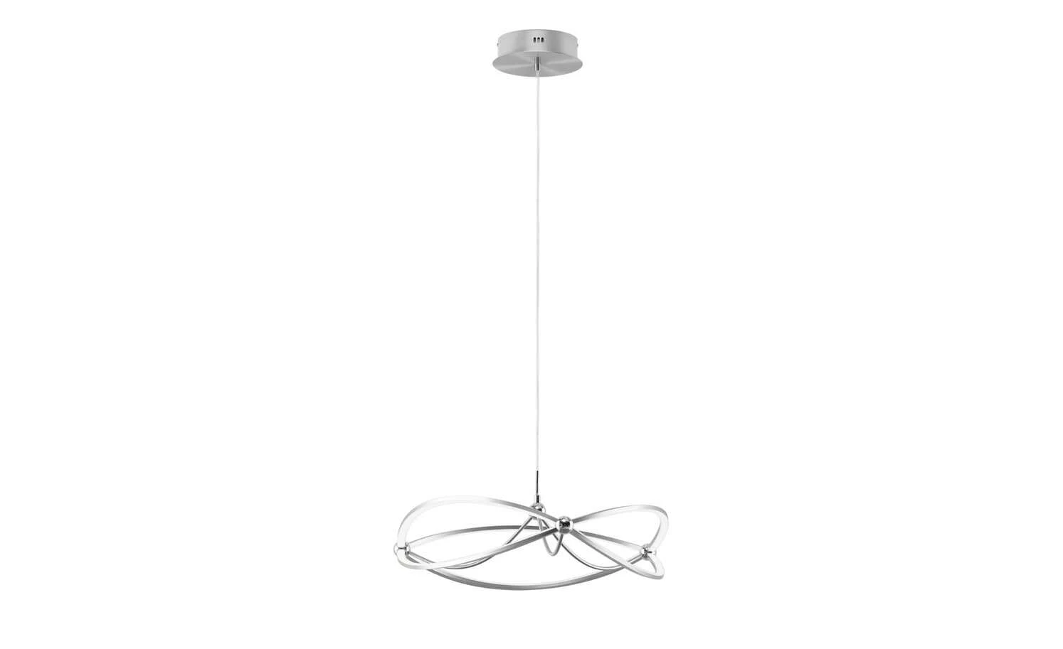 Trio LED-Pendelleuchte Nickel-matt geschwungen | silberfarben, Weiß 7 Trio LED-Pendelleuchte Nickel-matt geschwungen | silberfarben, Weiß – Bild 5