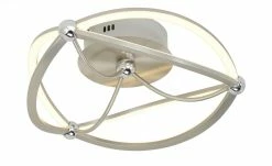 Trio LED-Deckenleuchte, Nickel-matt, geschwungen | silberfarben -Innenleuchten Verkaufsladen 11686506 2 202104212234