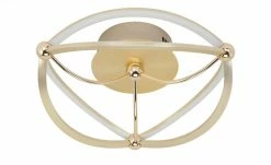 Trio LED-Deckenleuchte, messing-matt, geschwungen | messingfarben -Innenleuchten Verkaufsladen 11686508 3 202104212234