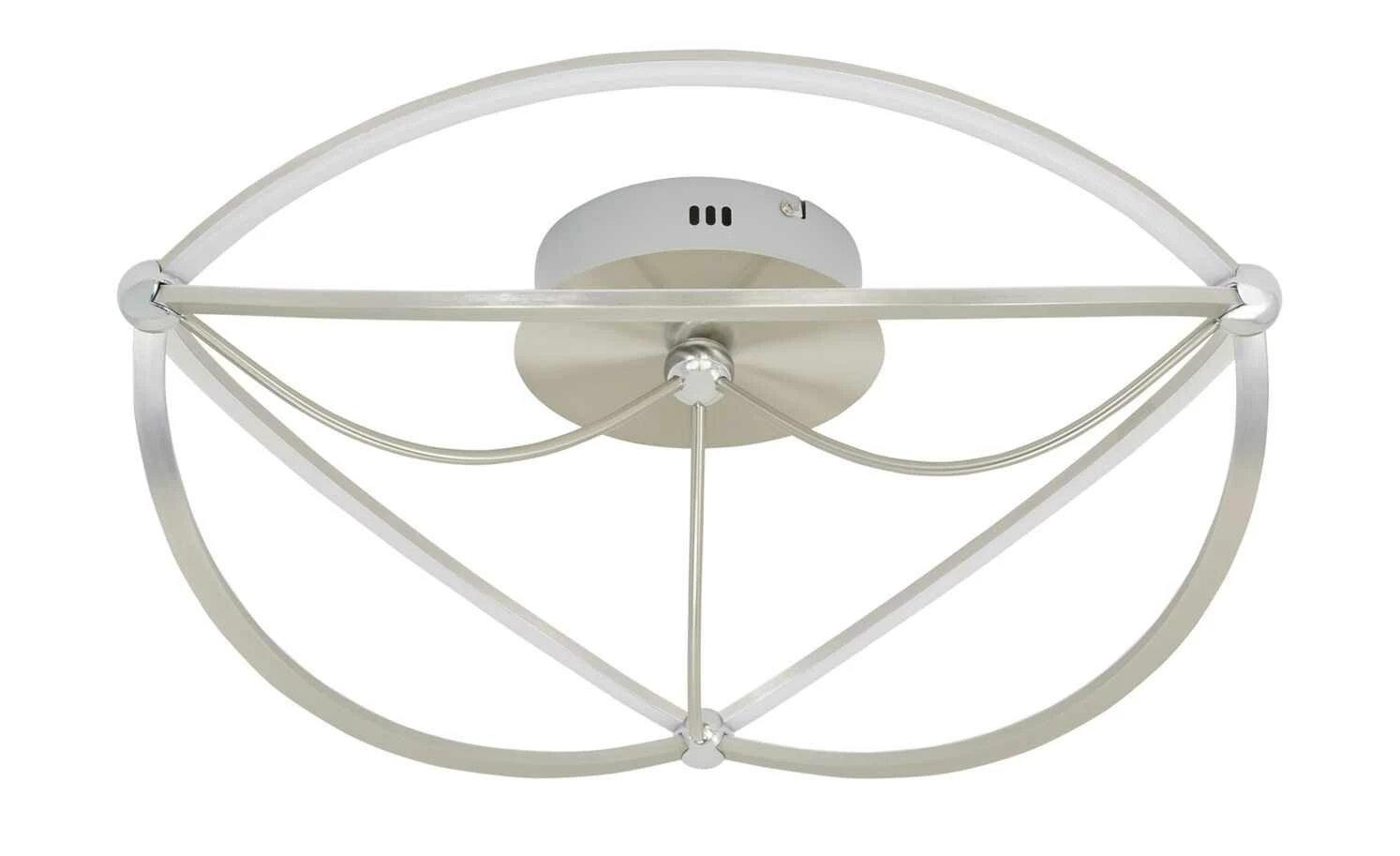 Trio LED-Deckenleuchte, Nickel-matt, geschwungen | silberfarben 6 Trio LED-Deckenleuchte, Nickel-matt, geschwungen | silberfarben – Bild 4