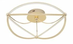 Trio LED-Deckenleuchte, messing-matt, geschwungen ´groß´ | messingfarben -Innenleuchten Verkaufsladen 11686510 6 202103301234