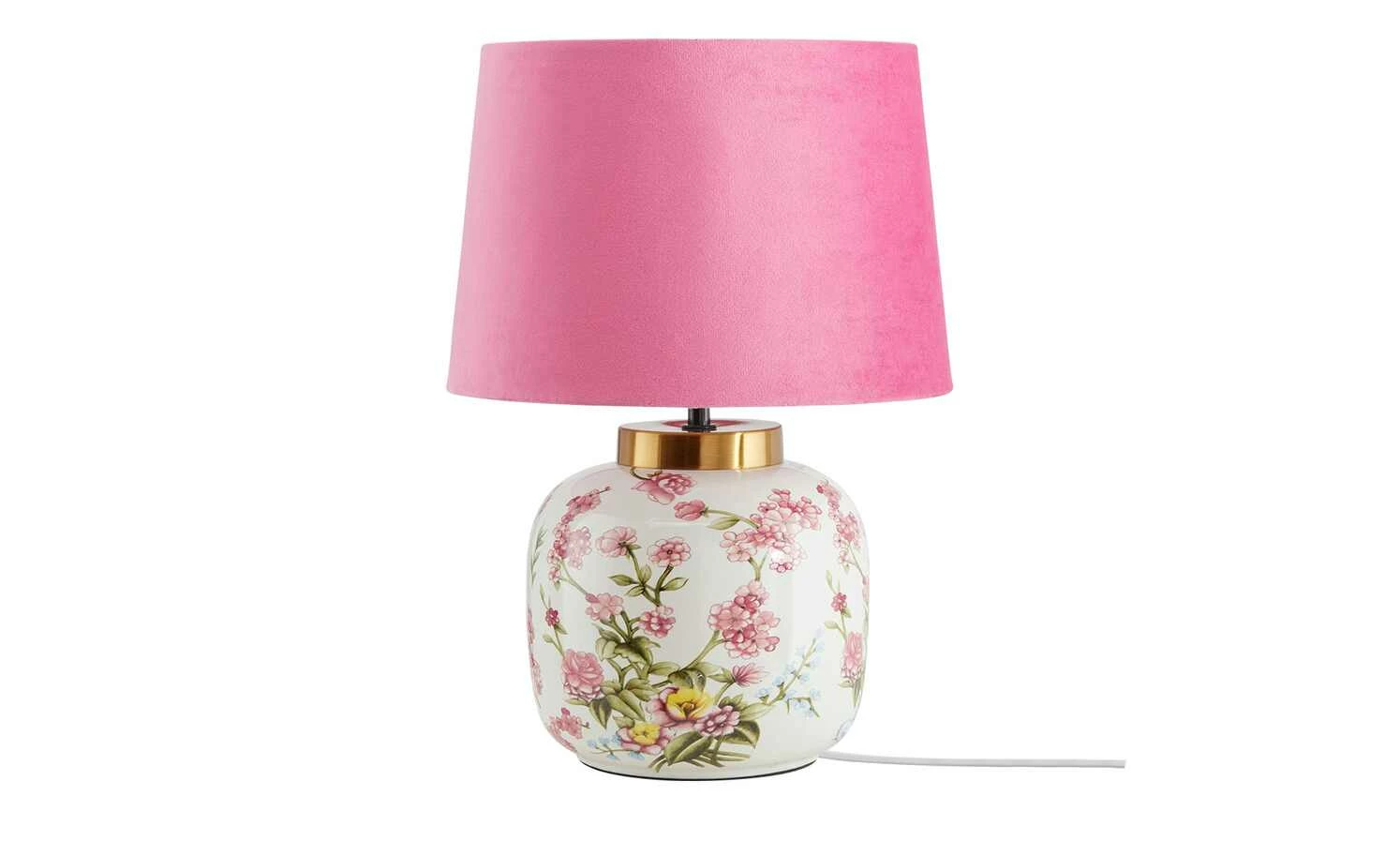 KHG Keramik-Tischleuchte, 1-flammig, Kirschblüten 4 KHG Keramik-Tischleuchte, 1-flammig, Kirschblüten – Bild 2