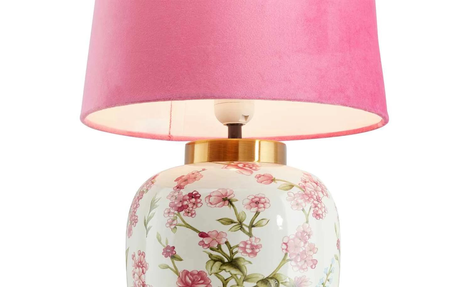 KHG Keramik-Tischleuchte, 1-flammig, Kirschblüten 5 KHG Keramik-Tischleuchte, 1-flammig, Kirschblüten – Bild 3