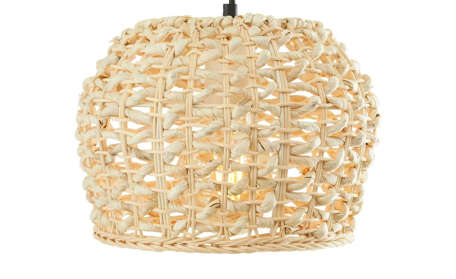 HOME STORY Rattan-Pendelleuchte, 3-flammig 5 HOME STORY Rattan-Pendelleuchte, 3-flammig – Bild 3