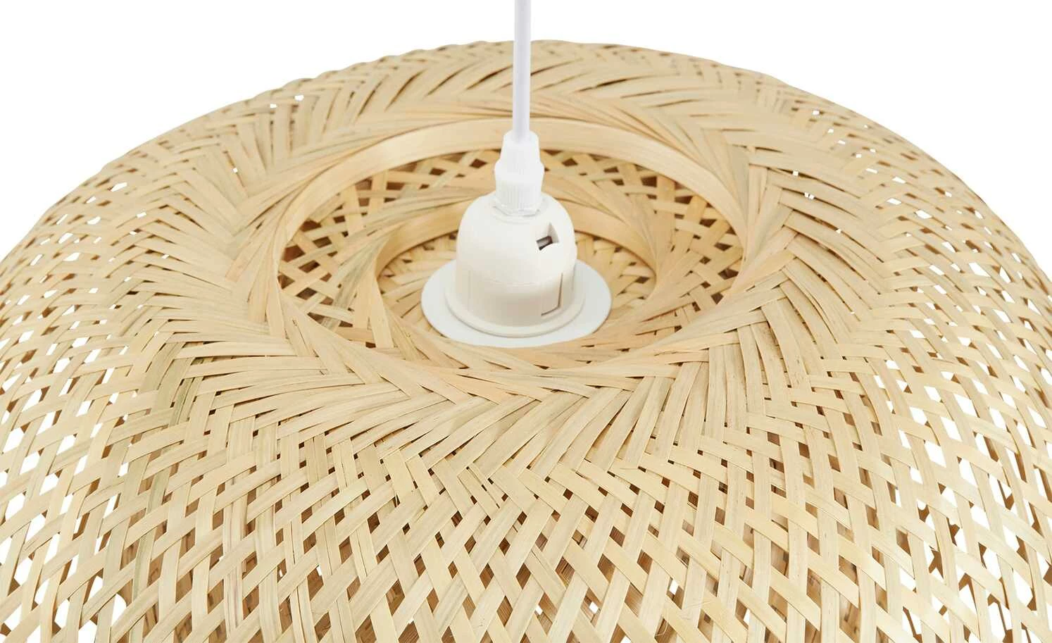 HOME STORY Rattan-Pendelleuchte, 4-flammig 14 HOME STORY Rattan-Pendelleuchte, 4-flammig – Bild 12