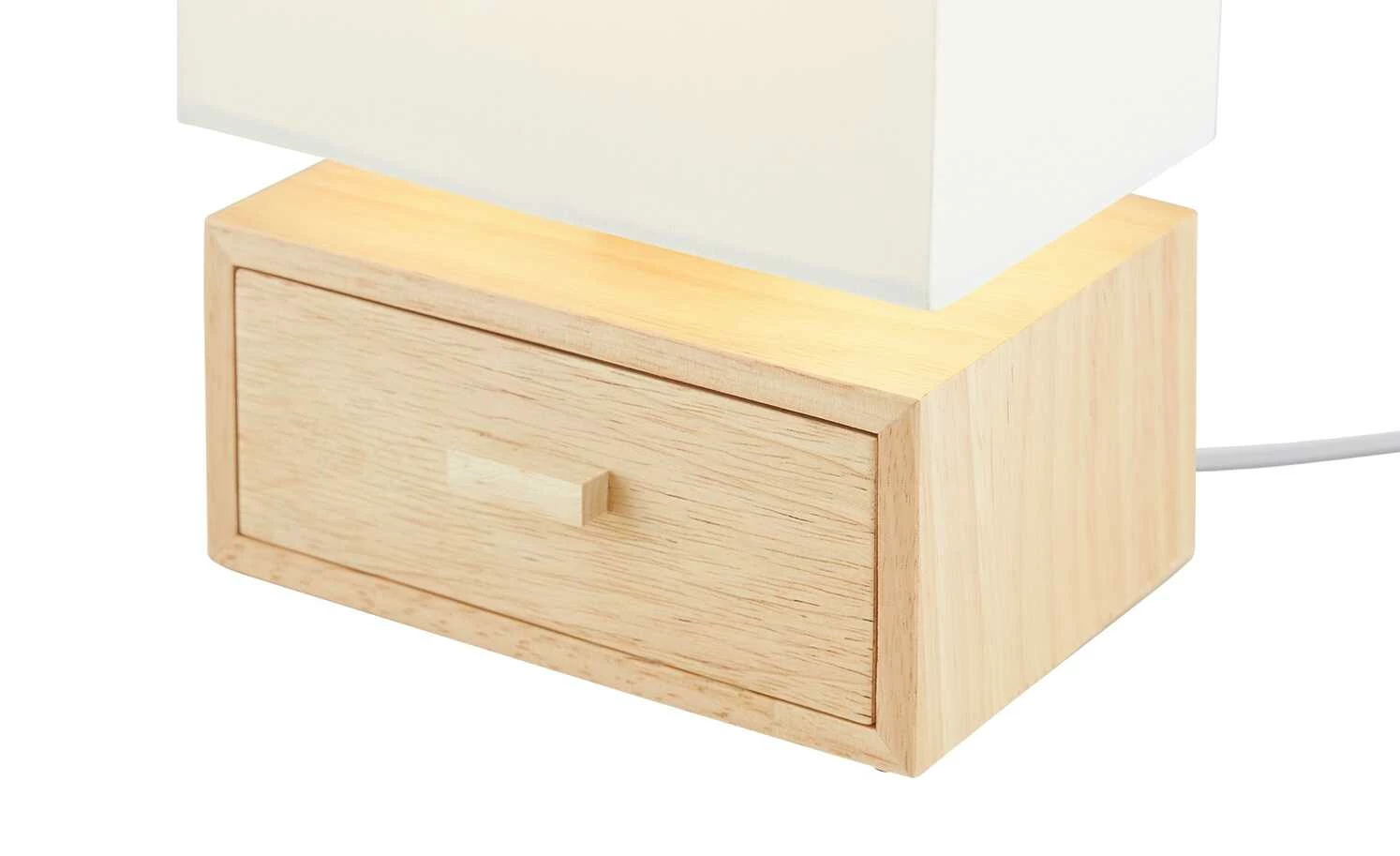 for friends Tischleuchte, 1-flammig, Holz/ Stoffschirm weiß 8 for friends Tischleuchte, 1-flammig, Holz/ Stoffschirm weiß – Bild 6