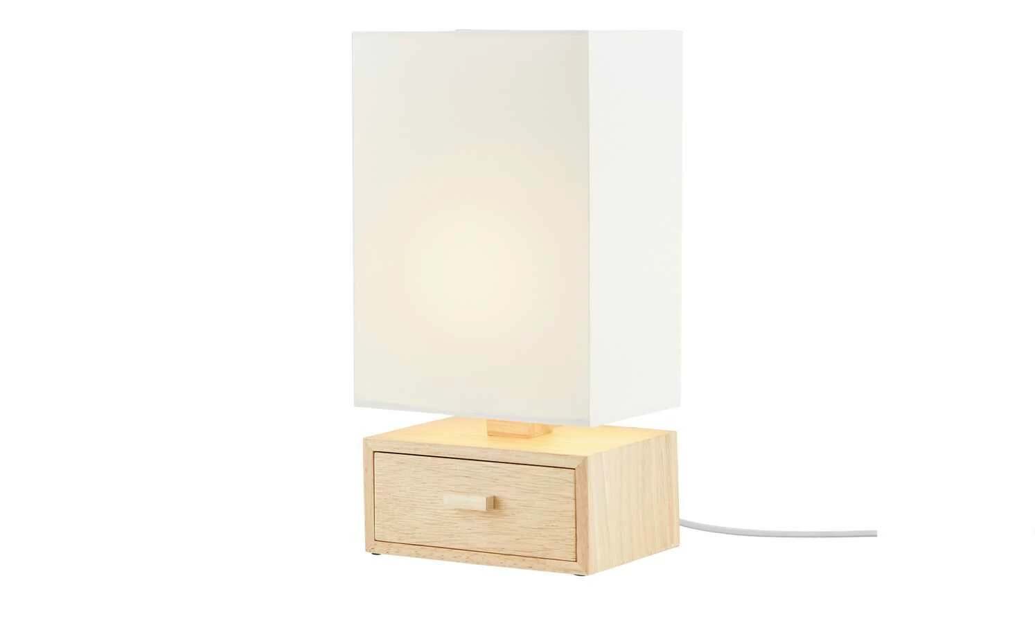 for friends Tischleuchte, 1-flammig, Holz/ Stoffschirm weiß 10 for friends Tischleuchte, 1-flammig, Holz/ Stoffschirm weiß – Bild 8