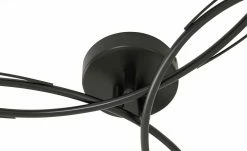 KHG LED-Deckenleuchte, 6-flammig, schwarz/Rauchglas -Innenleuchten Verkaufsladen 11686573 5 202202222232