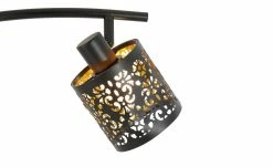 KHG Deckenstrahler, 3-flammig, schwarz/gold mit Stanzung -Innenleuchten Verkaufsladen 11686603 3 202202081235