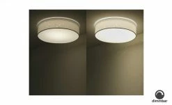 KHG Smart-Home Deckenleuchte, Stoffschirm weiß mit Stanzung -Innenleuchten Verkaufsladen 11686629 3 202205021317