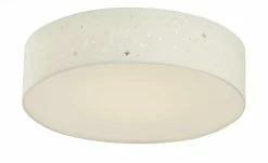 KHG Smart-Home Deckenleuchte, Stoffschirm weiß mit Stanzung -Innenleuchten Verkaufsladen 11686629 5 202205021317