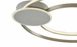 KHG LED-Deckenleuchte, 2-flammig, Nickel-matt ´Kreise´ -Innenleuchten Verkaufsladen 11686631 2 202205021317