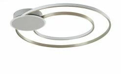 KHG LED-Deckenleuchte, 2-flammig, Nickel-matt ´Kreise´ -Innenleuchten Verkaufsladen 11686631 3 202205021317