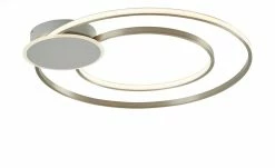 KHG LED-Deckenleuchte, 2-flammig, Nickel-matt ´Kreise´ -Innenleuchten Verkaufsladen 11686631 4 202205021317