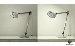 Meisterleuchten LED-Schreibtischleuchte, 1-flammig, silberfarben