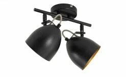 KHG Deckenstrahler, 2-flammig, schwarz innen goldfarben -Innenleuchten Verkaufsladen 11686645 1 202202222232