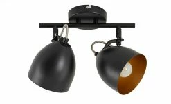 KHG Deckenstrahler, 2-flammig, schwarz innen goldfarben -Innenleuchten Verkaufsladen 11686645 5 202202222232