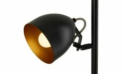 KHG Stehleuchte, 2-flammig schwarz goldfarben -Innenleuchten Verkaufsladen 11686648 2 202202222232