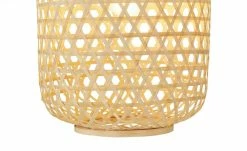 HOME STORY Pendelleuchte, 1-flammig, Bambusgeflecht natur | Creme -Innenleuchten Verkaufsladen 11686654 3 202202221234