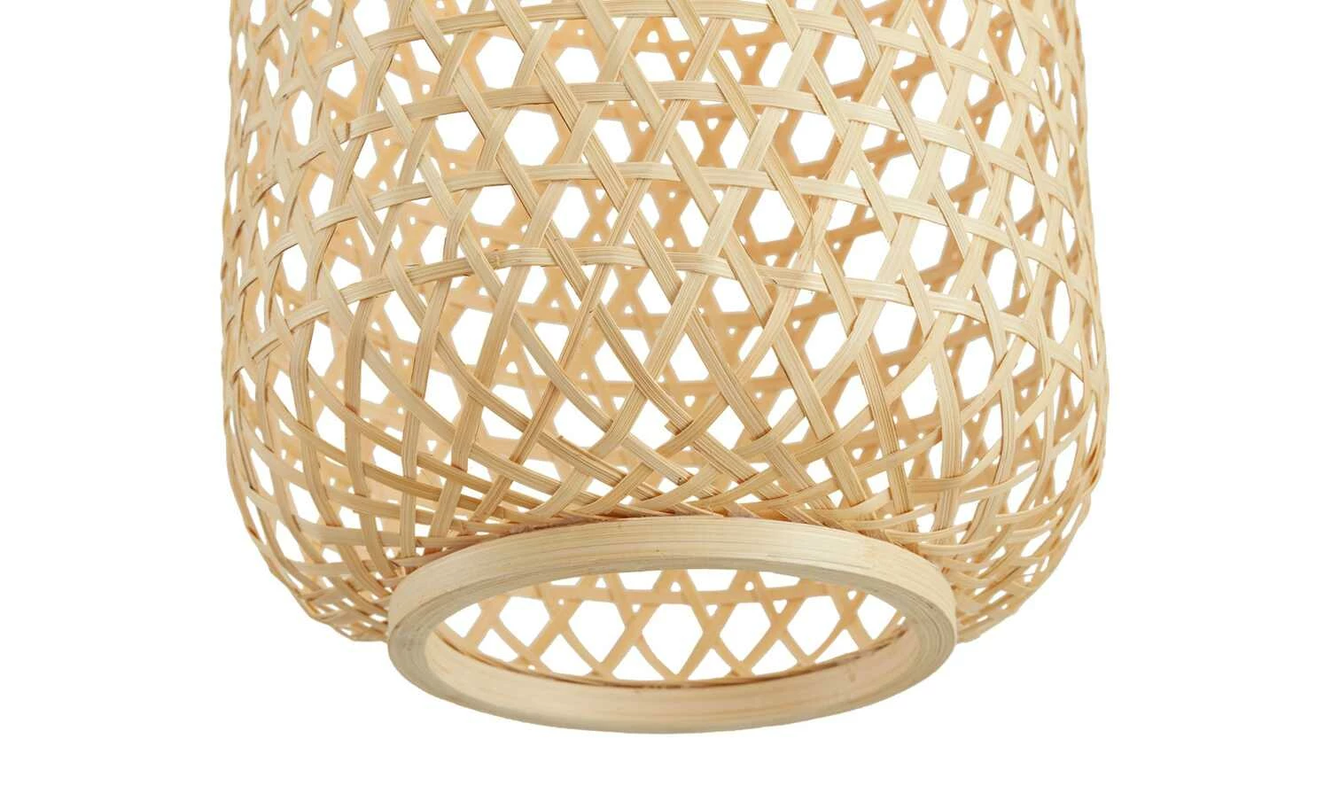 HOME STORY Pendelleuchte, 1-flammig, Bambus-Rattan geflochten natur | 144,5|cm 7 HOME STORY Pendelleuchte, 1-flammig, Bambus-Rattan geflochten natur | 144,5|cm – Bild 5