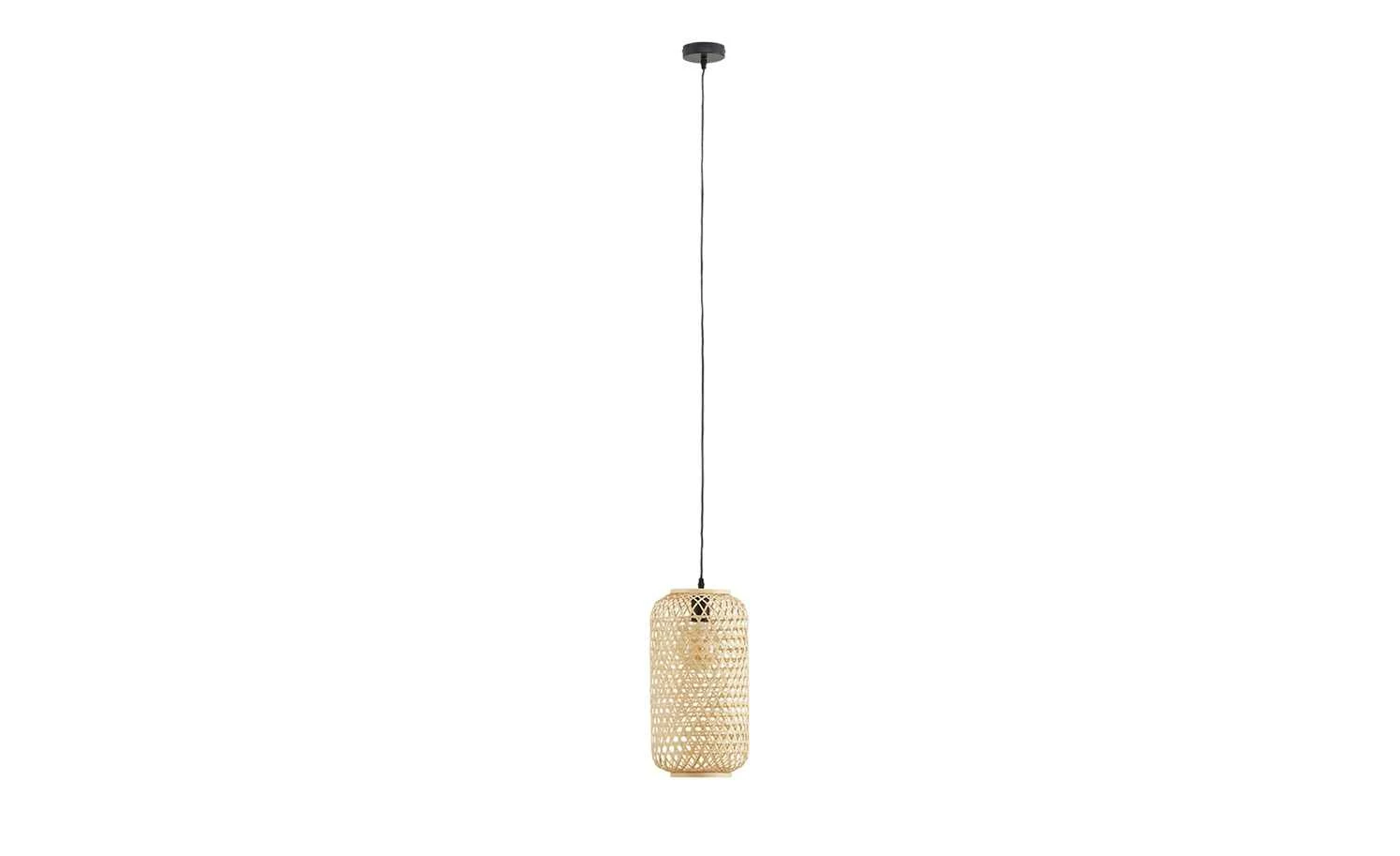 HOME STORY Pendelleuchte, 1-flammig, Bambus-Rattan geflochten natur | 144,5|cm 8 HOME STORY Pendelleuchte, 1-flammig, Bambus-Rattan geflochten natur | 144,5|cm – Bild 6