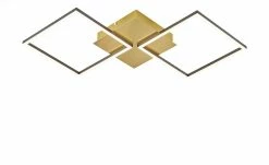 HOME STORY LED-Deckenleuchte, 2-flammig, schwarz/goldfarben -Innenleuchten Verkaufsladen 11686679 3 202203021235