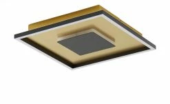 HOME STORY LED-Deckenleuchte, schwarz/goldfarben -Innenleuchten Verkaufsladen 11686681 4 202206282243