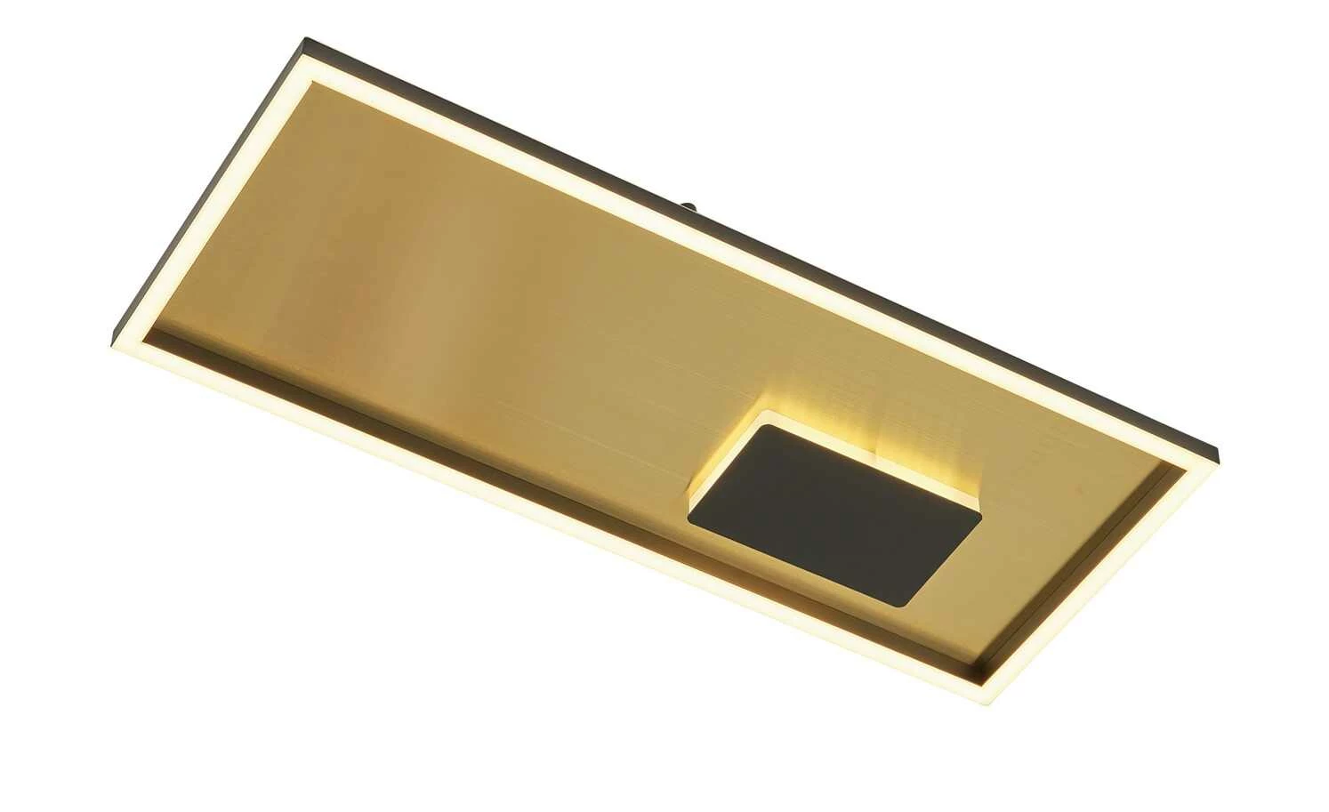 HOME STORY LED-Deckenleuchte, schwarz/goldfarben rechteckig 6 HOME STORY LED-Deckenleuchte, schwarz/goldfarben rechteckig – Bild 4