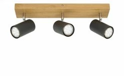 Trio Deckenspot, 3-flammig, schwarz / Eiche 12 Trio Deckenspot, 3-flammig, schwarz / Eiche -Innenleuchten Verkaufsladen 11686694 2 202104272235