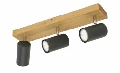 Trio Deckenspot, 3-flammig, schwarz / Eiche 14 Trio Deckenspot, 3-flammig, schwarz / Eiche -Innenleuchten Verkaufsladen 11686694 4 202104272235