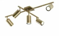 Trio Deckenstrahler, 5-flammig, altmessing | 77,4|cm 9 Trio Deckenstrahler, 5-flammig, altmessing | 77,4|cm -Innenleuchten Verkaufsladen 11686715 5 202109151233