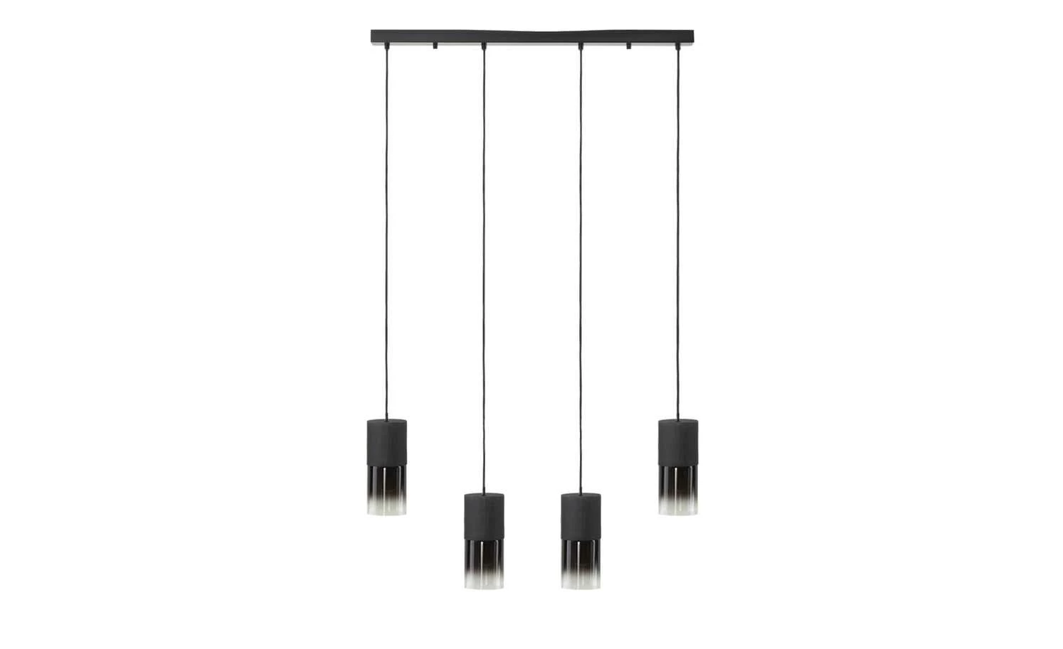 Trio Pendelleuchte, 4-flammig, Rauchglas schwarz 7 Trio Pendelleuchte, 4-flammig, Rauchglas schwarz – Bild 5