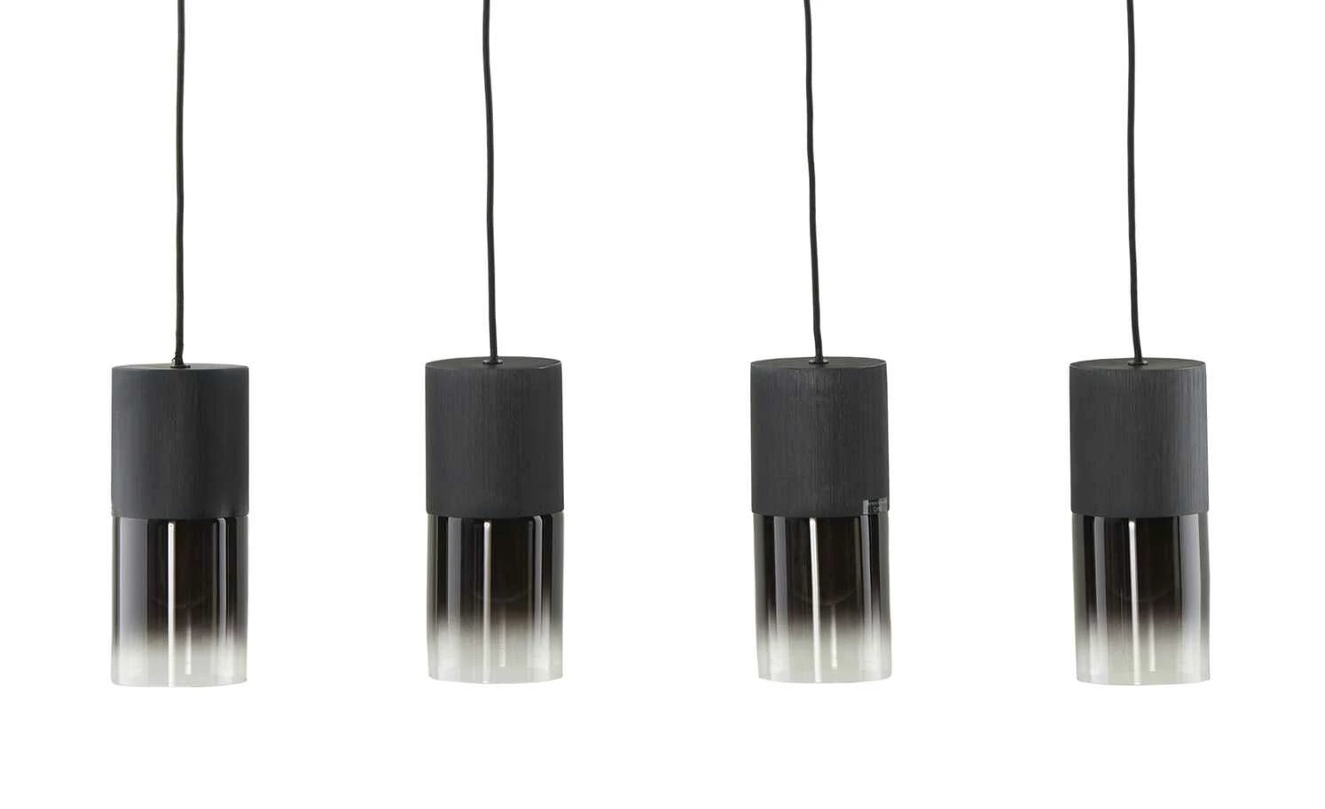 Trio Pendelleuchte, 4-flammig, Rauchglas schwarz 8 Trio Pendelleuchte, 4-flammig, Rauchglas schwarz – Bild 6