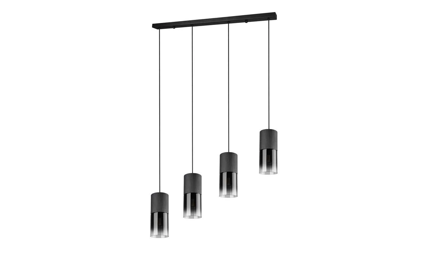 Trio Pendelleuchte, 4-flammig, Rauchglas schwarz 9 Trio Pendelleuchte, 4-flammig, Rauchglas schwarz – Bild 7