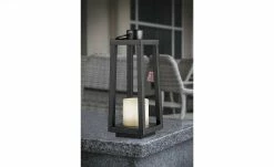 Trio Solar-Aussen-Laterne schwarz