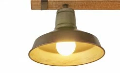 Pendelleuchte, 3-flammig, schwarz/Holz mit Tau -Innenleuchten Verkaufsladen 11686860 3 202109171234