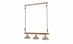 Pendelleuchte, 3-flammig, weiß/Holz mit Tau -Innenleuchten Verkaufsladen 11686861 2 202109171234